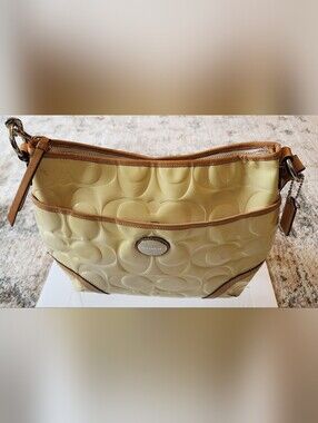 Coach Peyton Embossed Patent Leather Shoulder Bag.  J1281-F20022